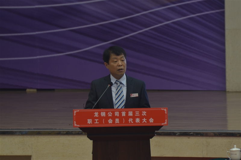 龙钢公司召开首届三次职工(会员)代表大会暨2015年工作会,党委工作